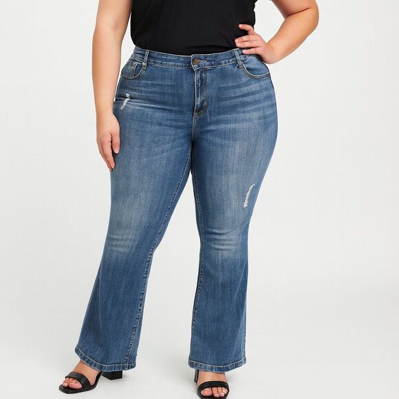 Hydraulic Lola Boot Cut Jeans Women’s Size 15/16 Medium Wash Stretch Denim - Picture 1 of 16